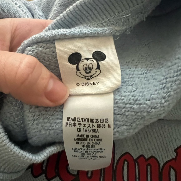 Disneyland Park Mickey Sweatshirt XS - Picture 3 of 4